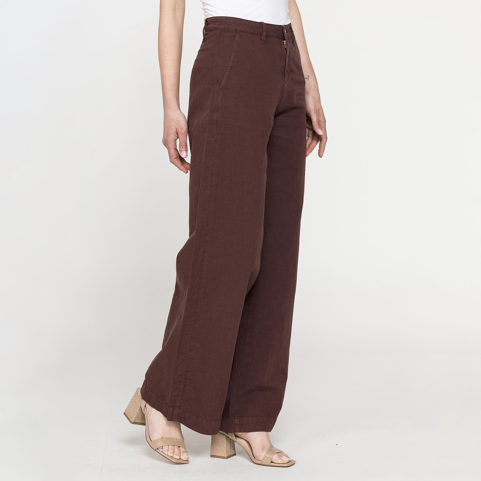 PANTALONE MOD.763 IN TESSUTO LINO COTONE