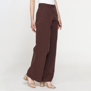 PANTALONE MOD.763 IN TESSUTO LINO COTONE