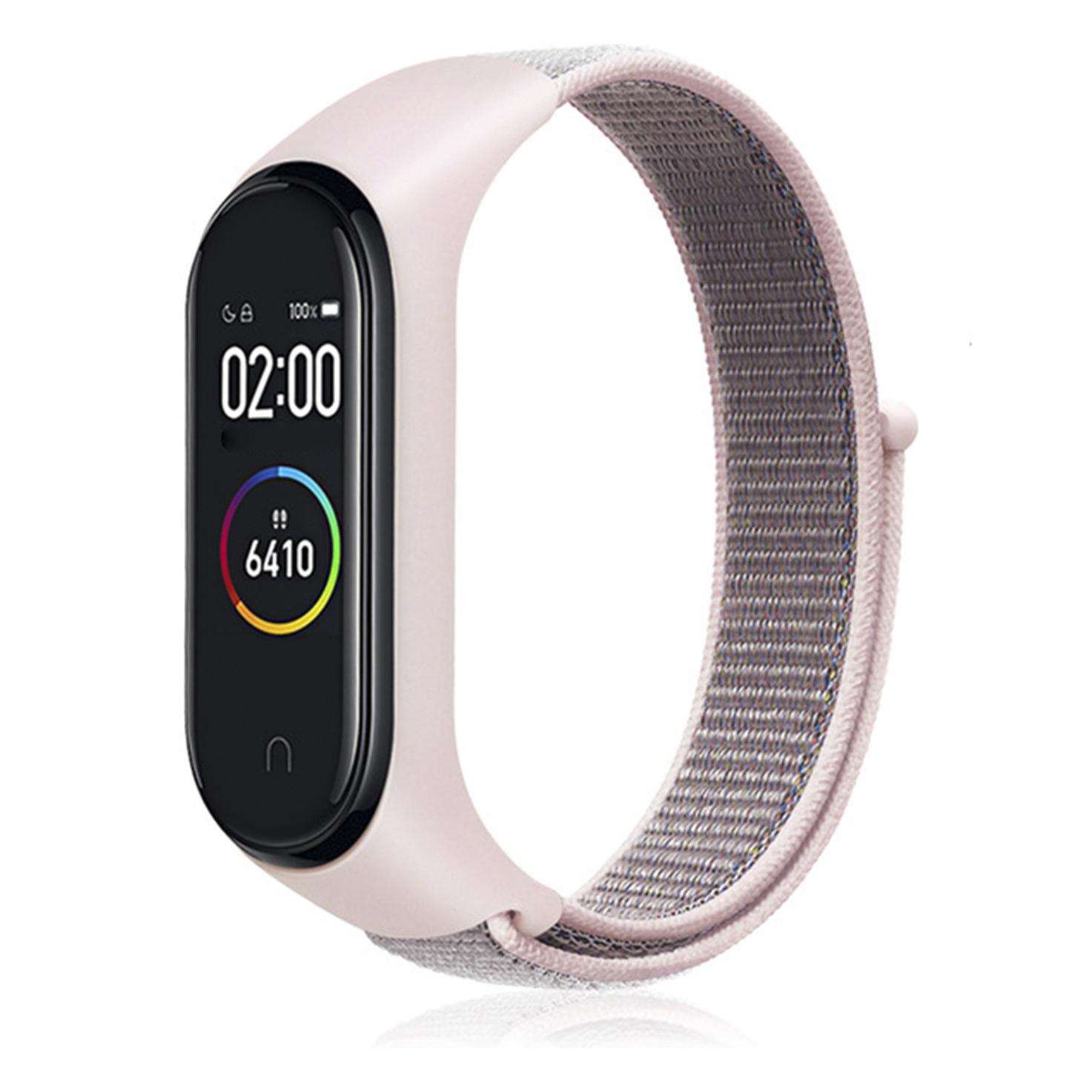 Cinturino in nylon con chiusura in velcro Compatibile con Xiaomi Band 3 e 4