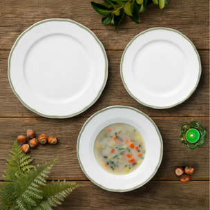 Scala Verde - Set di stoviglie da 18 pezzi