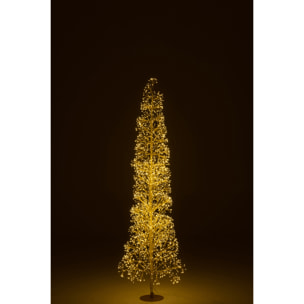 J-Line décoration Arbre - blanc chaud - acier - or - large - LED