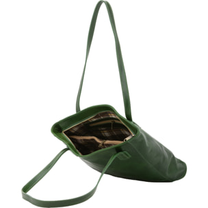 Borsa a spalla da donna - Modello Cressa - Vera pelle - 30.0 x 37.0 x 8.0 cm