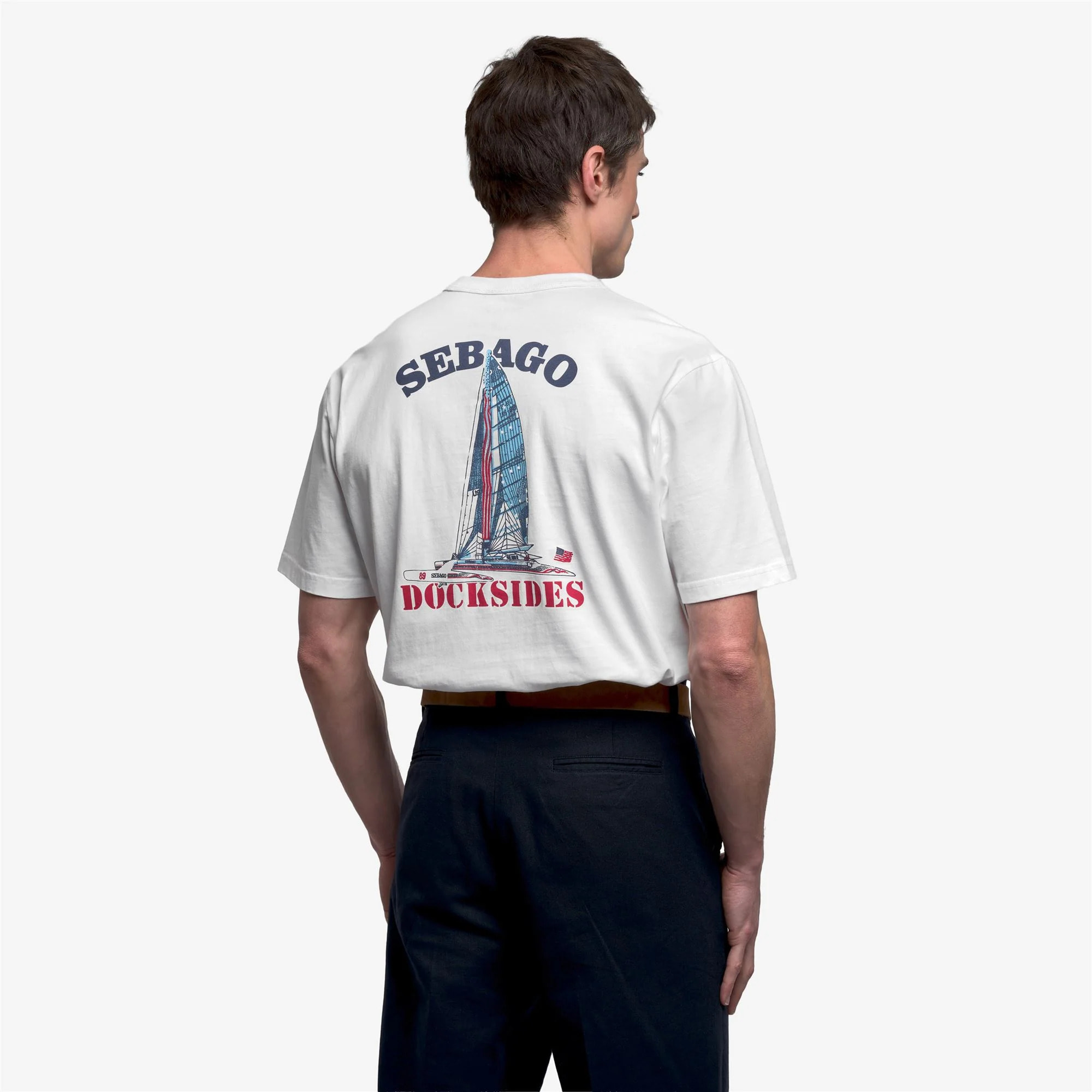 Sebago - T-Shirts & Top Uomo Donna Bianco - Atlantictide