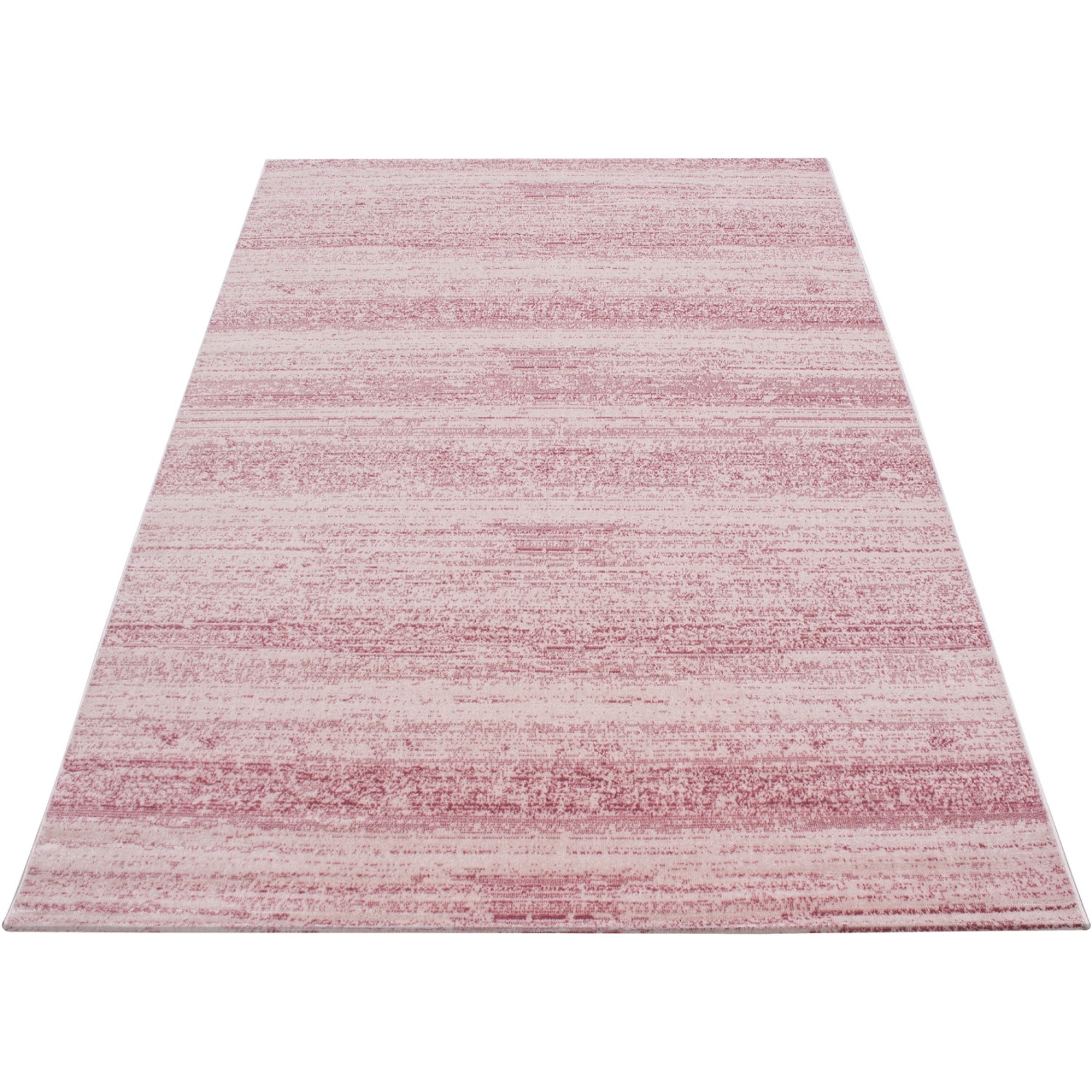 PLUS - Tapis uni à poils courts rose - PLU8000ROS