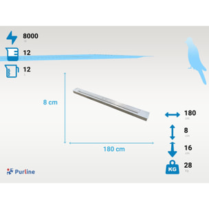 Grand bloc de combustion avec fibre céramique et régulateur de flamme