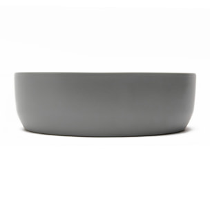 Vasque à poser ronde diamètre 39 cm - gris mat - sans trop-plein - SAT Infinitio