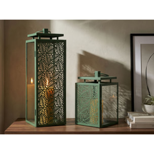 LANTERNE HALL COPPIA CM 15X14,5X41,5-15X14,5X24 (VETRO TEMPERATO)