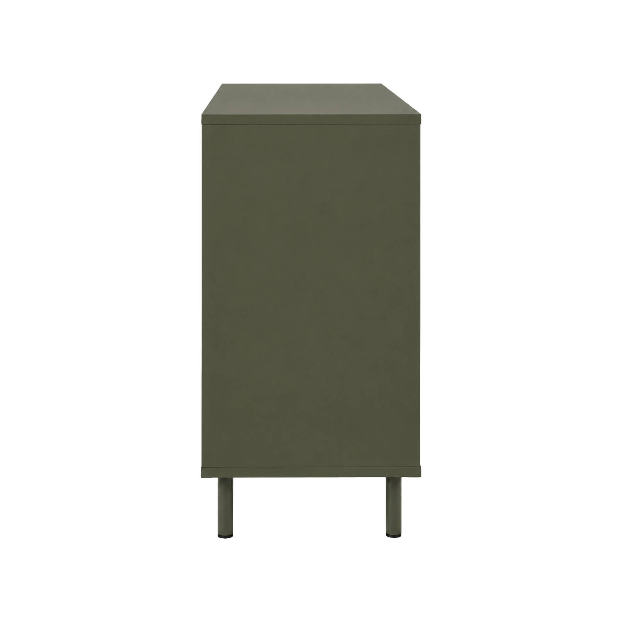Buffet décor bois et métal 3 portes 120cm ELLIE
