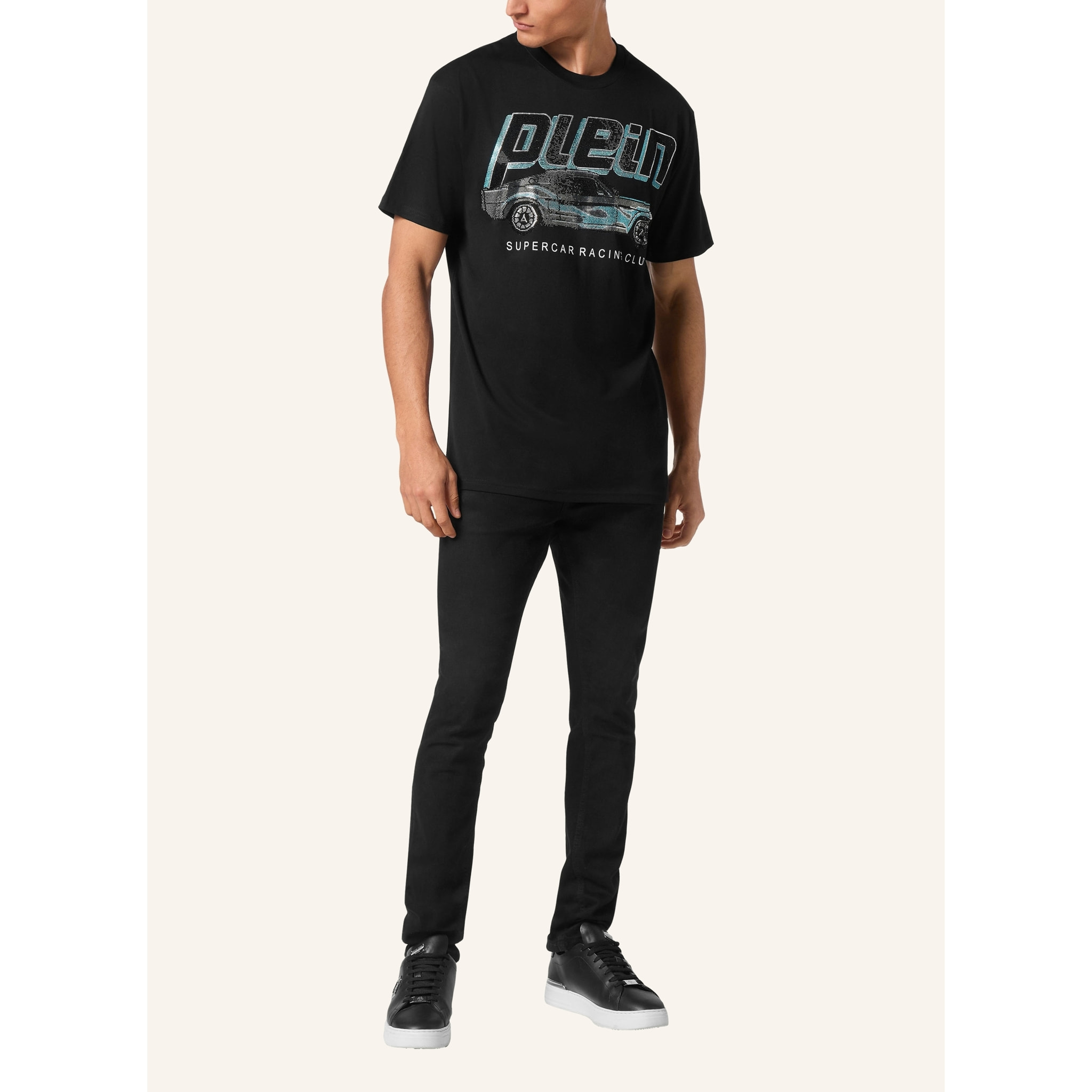 PHILIPP PLEIN Camiseta Cuello Redondo RACING