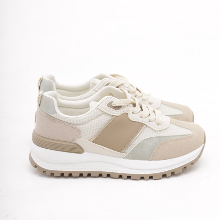 SNEAKERS RUNNING CHOCOLA' BEIGE