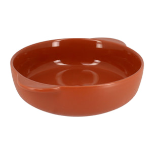 Plat à four rond en grès terracotta OCTAVE