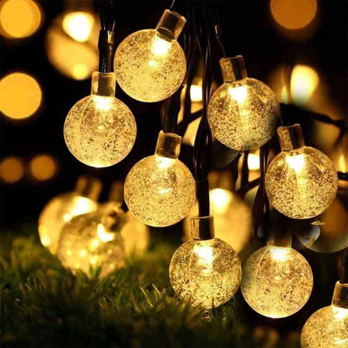 2 Guirlande solaire FESTY 20 Boules 5.8M