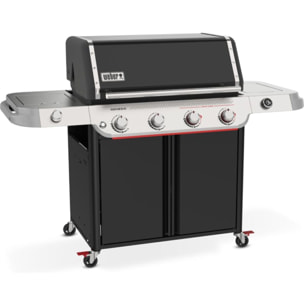 Barbecue gaz WEBER Genesis E-435W, sur chariot, 5 brûleurs dont 1 latéral, surface de cuisson 86 x 48 cm