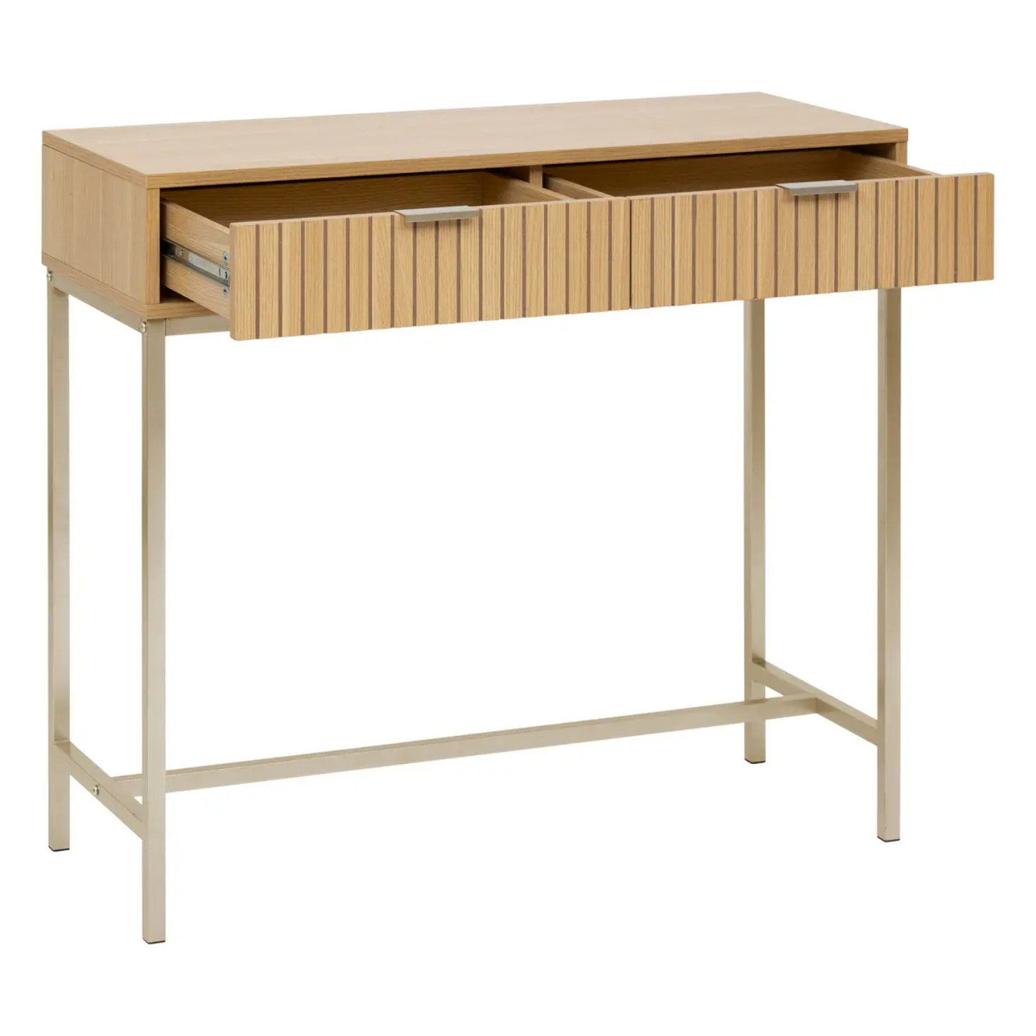 Console "Tasso" L80,5cm effet bois naturel