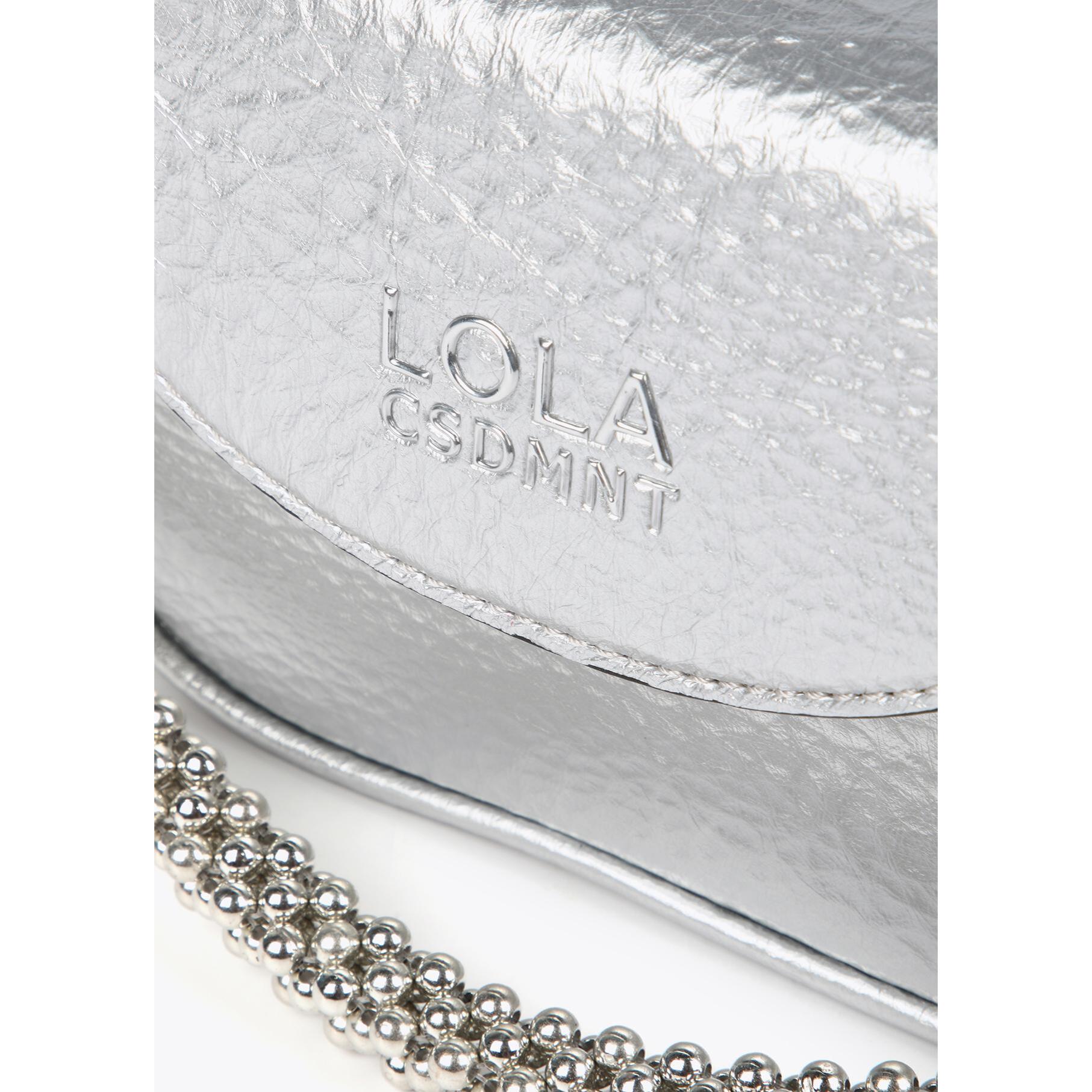 Mini borsa a tracolla metallizzata