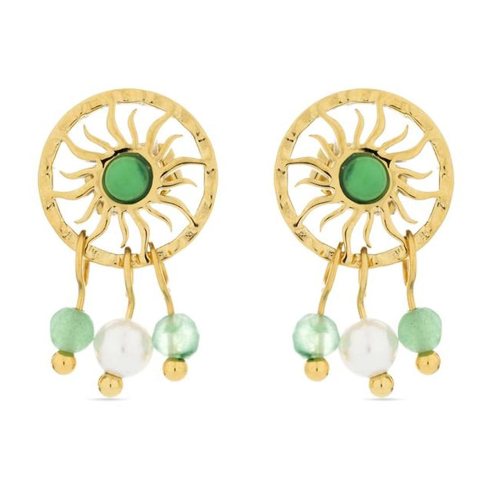 Pendientes Lux by Lux acabadoss oro 18k