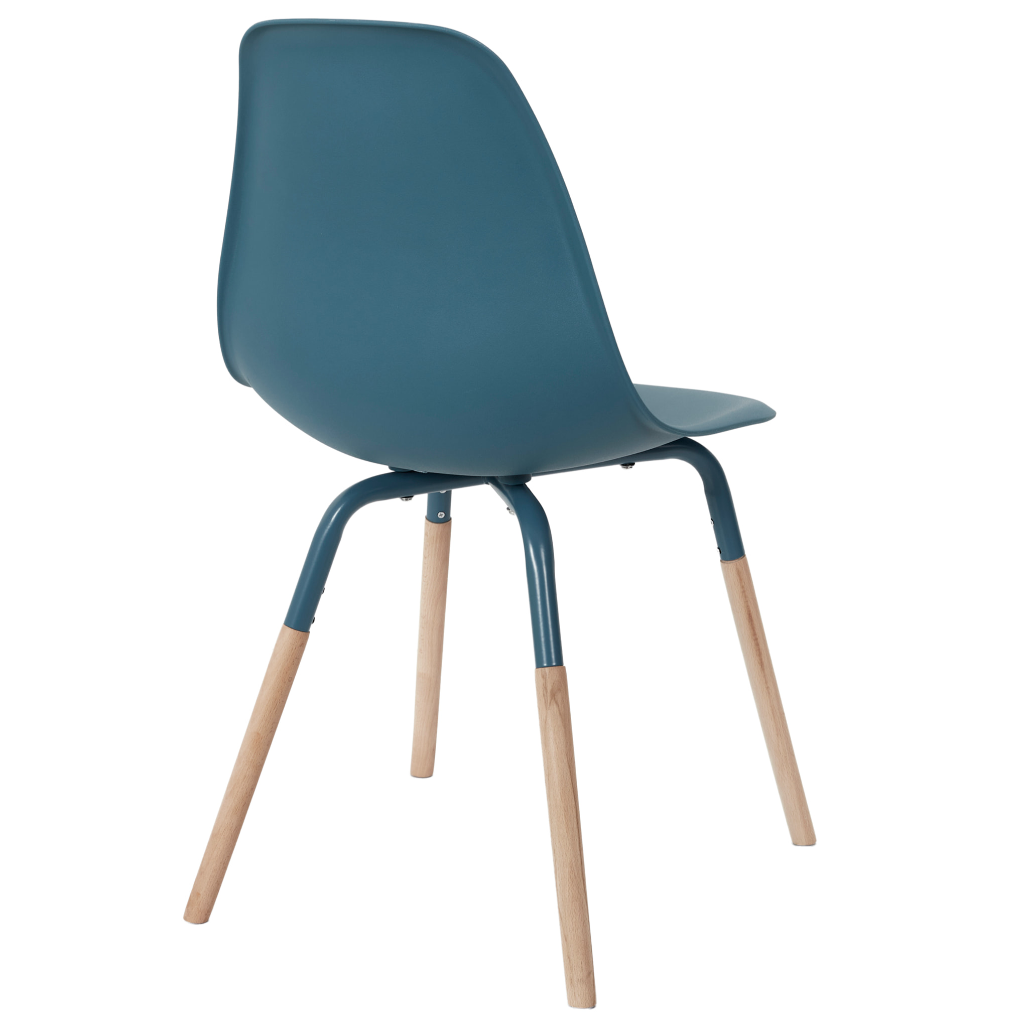 Chaise Scandinave Phenix Bleu Canard - Lot De 4