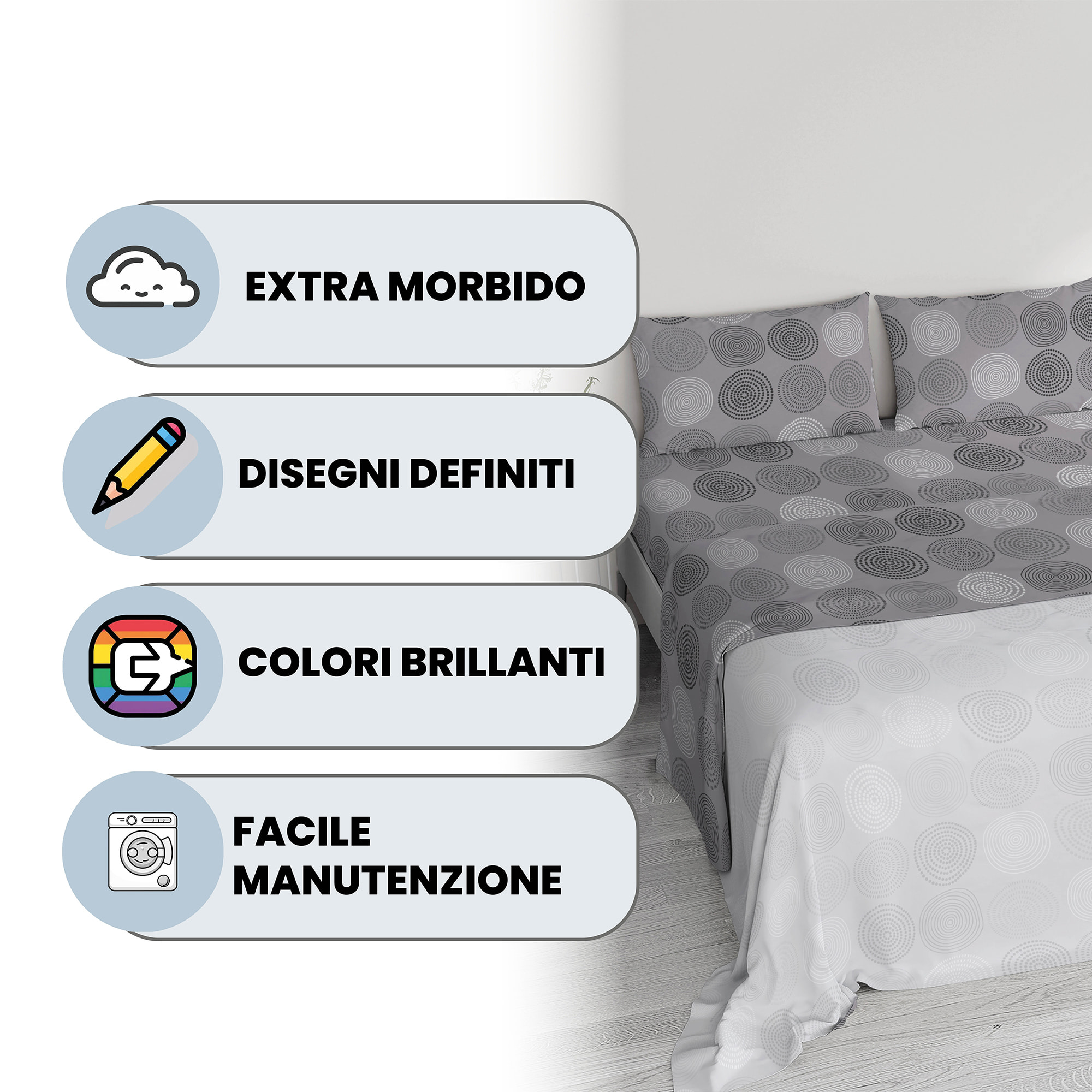 COMPLETO LETTO RIVER MATRIMONIALE TAGO