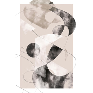 Tableau contemporain eclats beige rosé Tableau alu Dibond