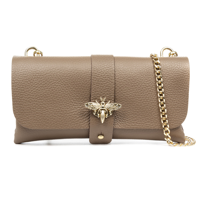 Amaseno bolso bandolera mujer. Piel auténtica Dollaro.