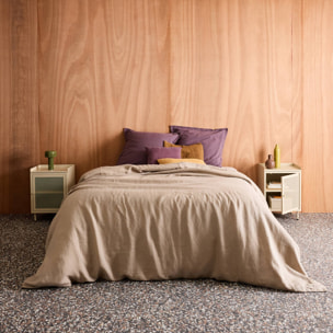 Table de chevet industrielle métal 1 porte (lot de 2) OHIO