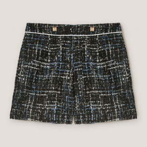 Motivi - Shorts in tweed lurex - Blu