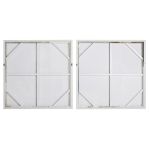 Set 2 Cuadros 80% Pintado A Mano 83x4x83 Cm