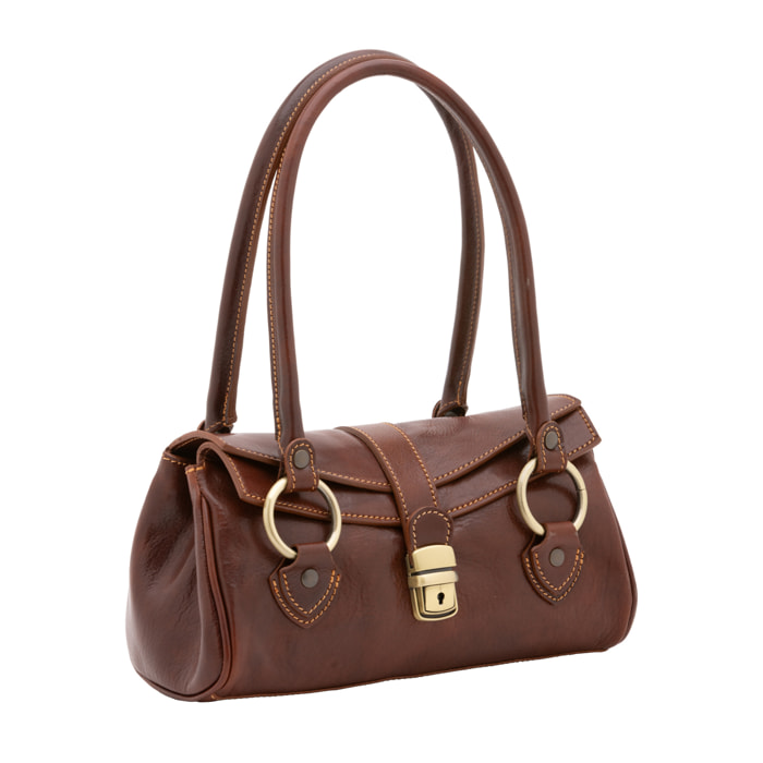Borsa a mano da donna - Modello False - 100% pelle - 29.0 x 15.0 x 12.0 cm