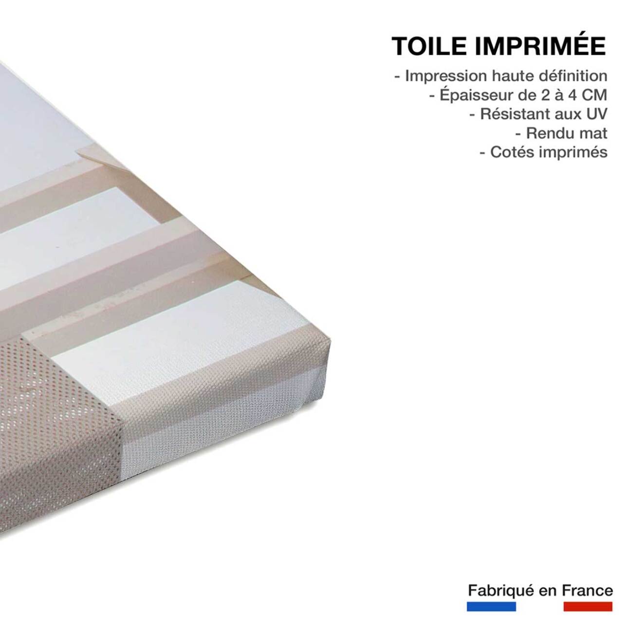 Tableau paysage fenêtre sur la mer  Toile imprimée