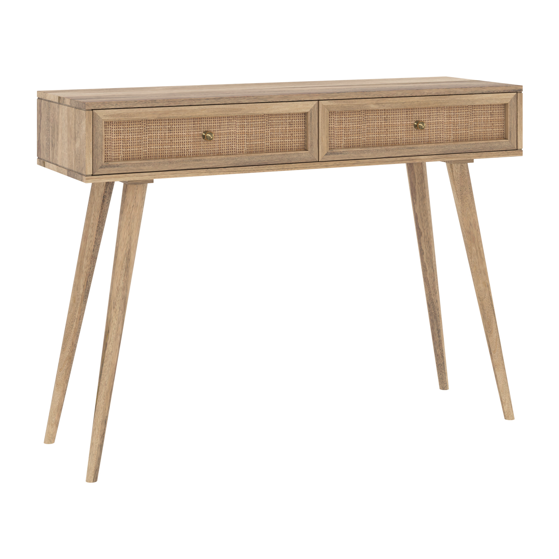 Console en bois de manguier 2 tiroirs - Masala