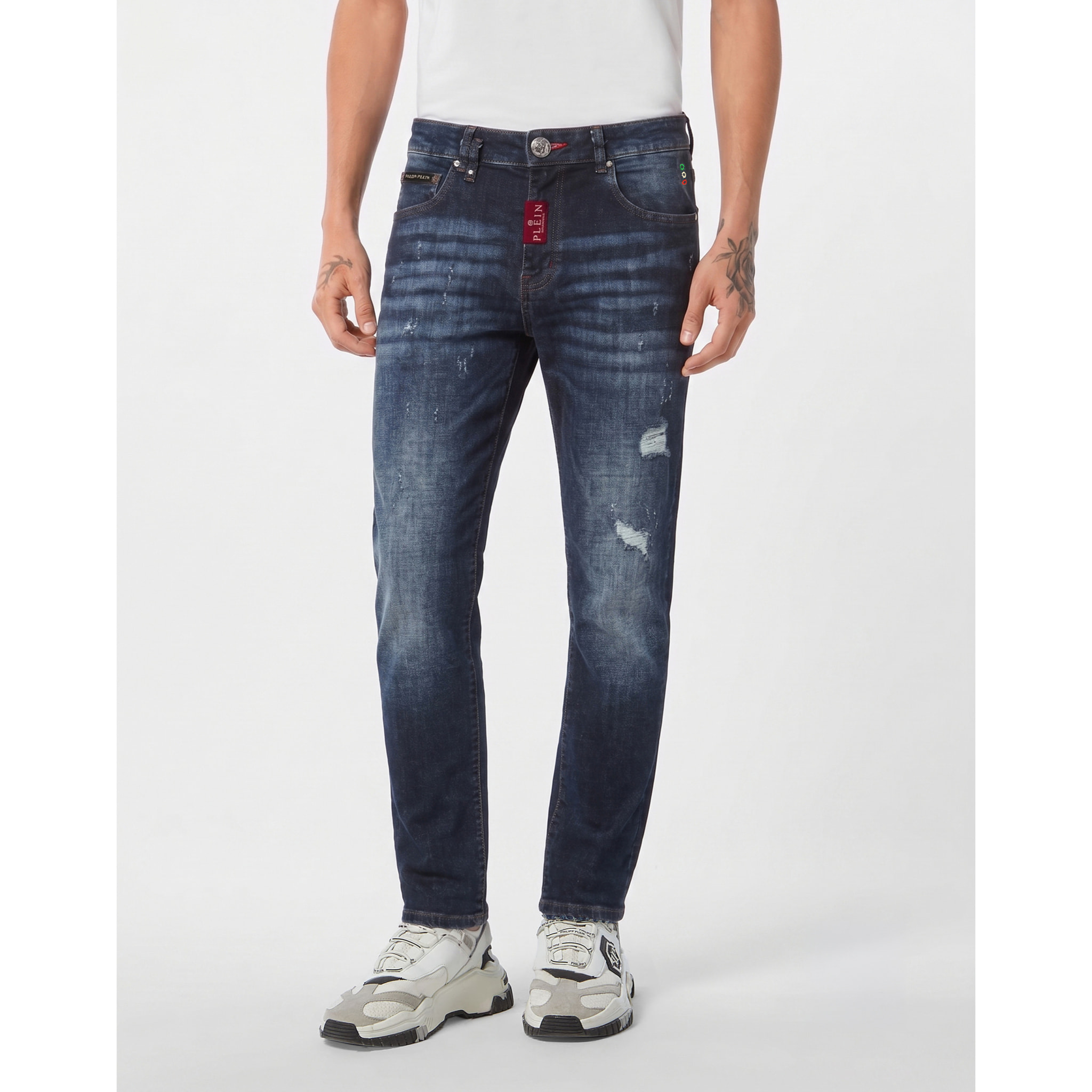 PHILIPP PLEIN Vaqueros de corte slim BASIC