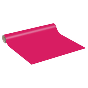 Rouleau adhésif décoratif Vinyle au Mètre - Fushia - Sticker Lavable Imperméable Mur Cuisine Meubles