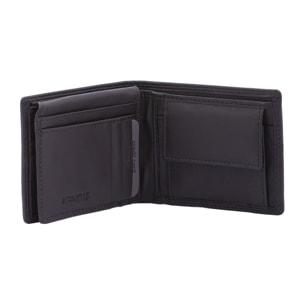 Portafoglio uomo in vera pelle - Modello False - Artigianale - 8.5 x 11.0 x 2.5 cm