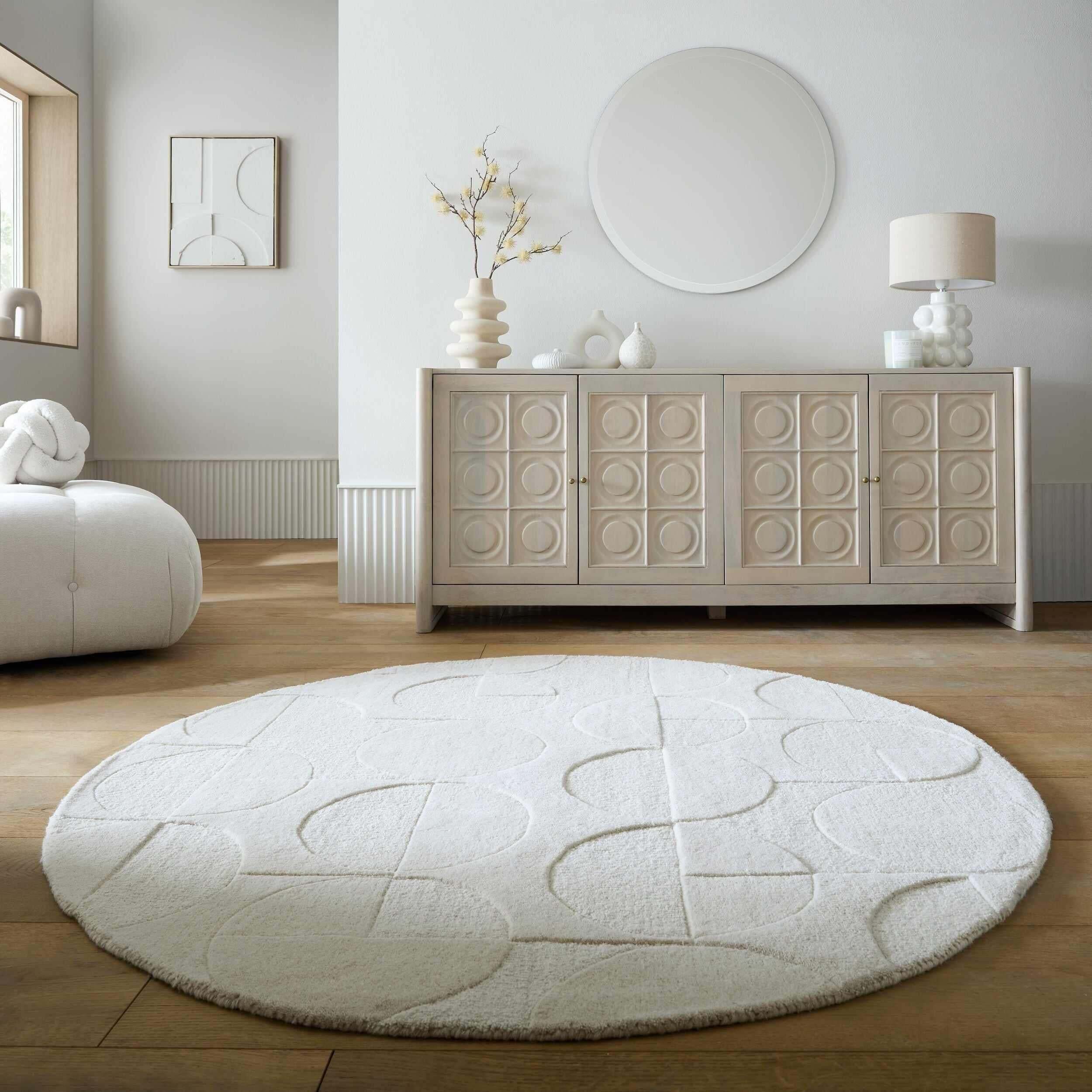 Tapis en laine rond GIGI