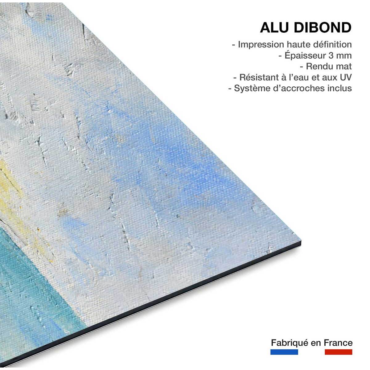 Tableau bateau aquarelle bretonne  Tableau alu Dibond