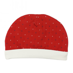 CAPPELLINO FELPA OPERATA ROSSA