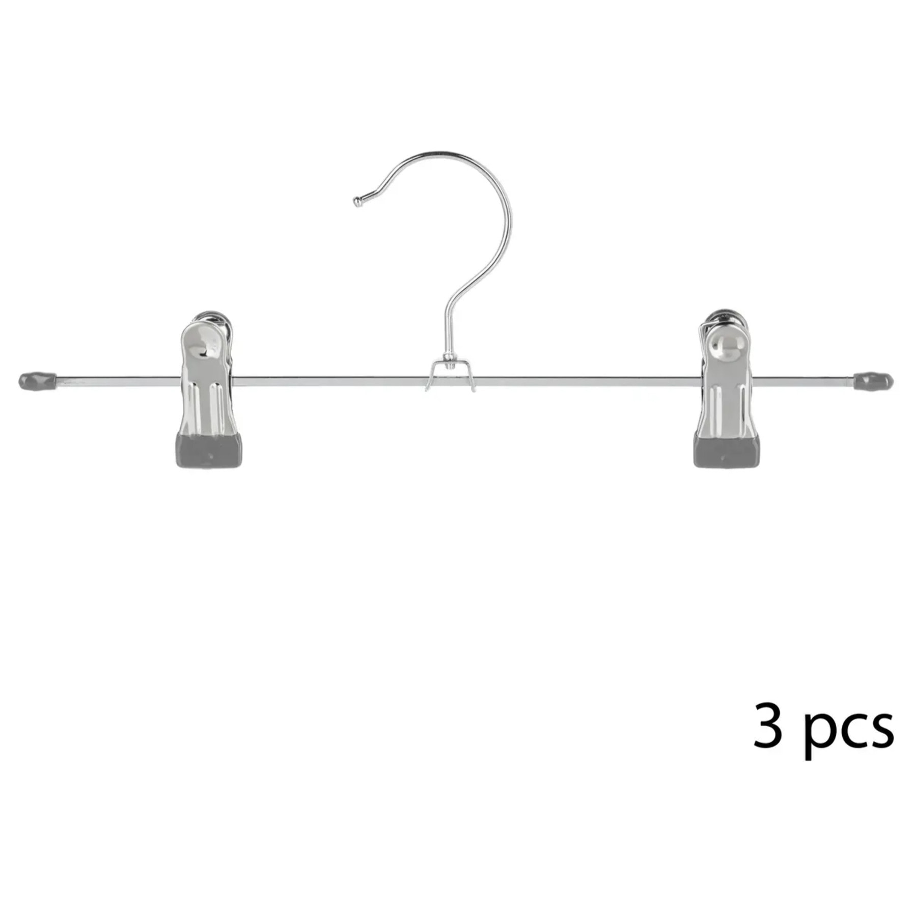 3 cintres à pinces en métal