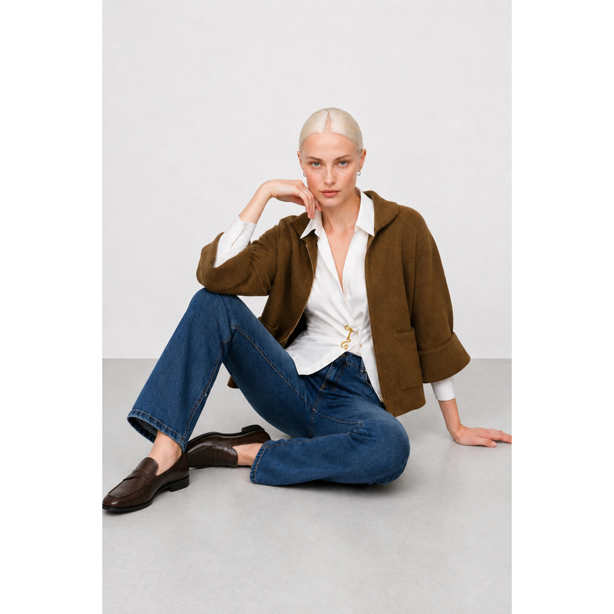 Kocca - Camicia da donna con colletto e incrocio frontale Donna