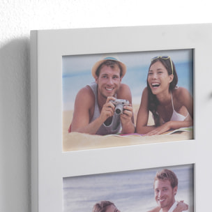 Panneau décoratif Tomasucci REMINDER, en MDF et bois, blanc, 39,5 × 7 × 27 cm