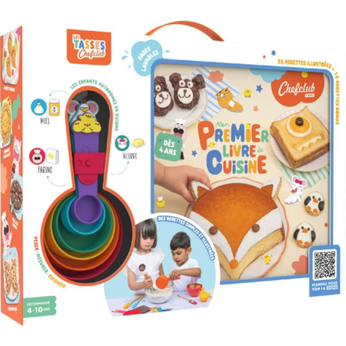 Coffret cuisine CHEFCLUB Kids - Mon premier livre de cuisine