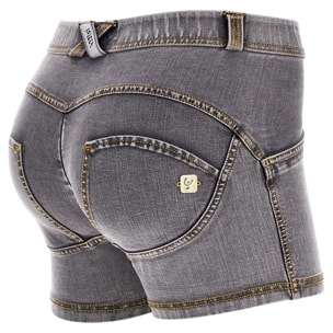 Shorts push up WR.UP® sostenibili in jersey effetto denim