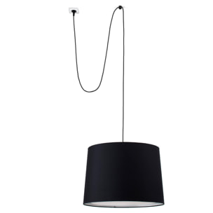 CONGA Lampe suspension noire avec fiche