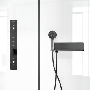 Cabine de douche 115x90x210 cm avec receveur + bonde 90mm + Grille linéaire - FACTORY 2