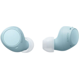 Ecouteurs SONY WF-C510 bleus - Bluetooth, sans fil, intra-auriculaires, autonomie 22h, résistance pluie et sueur