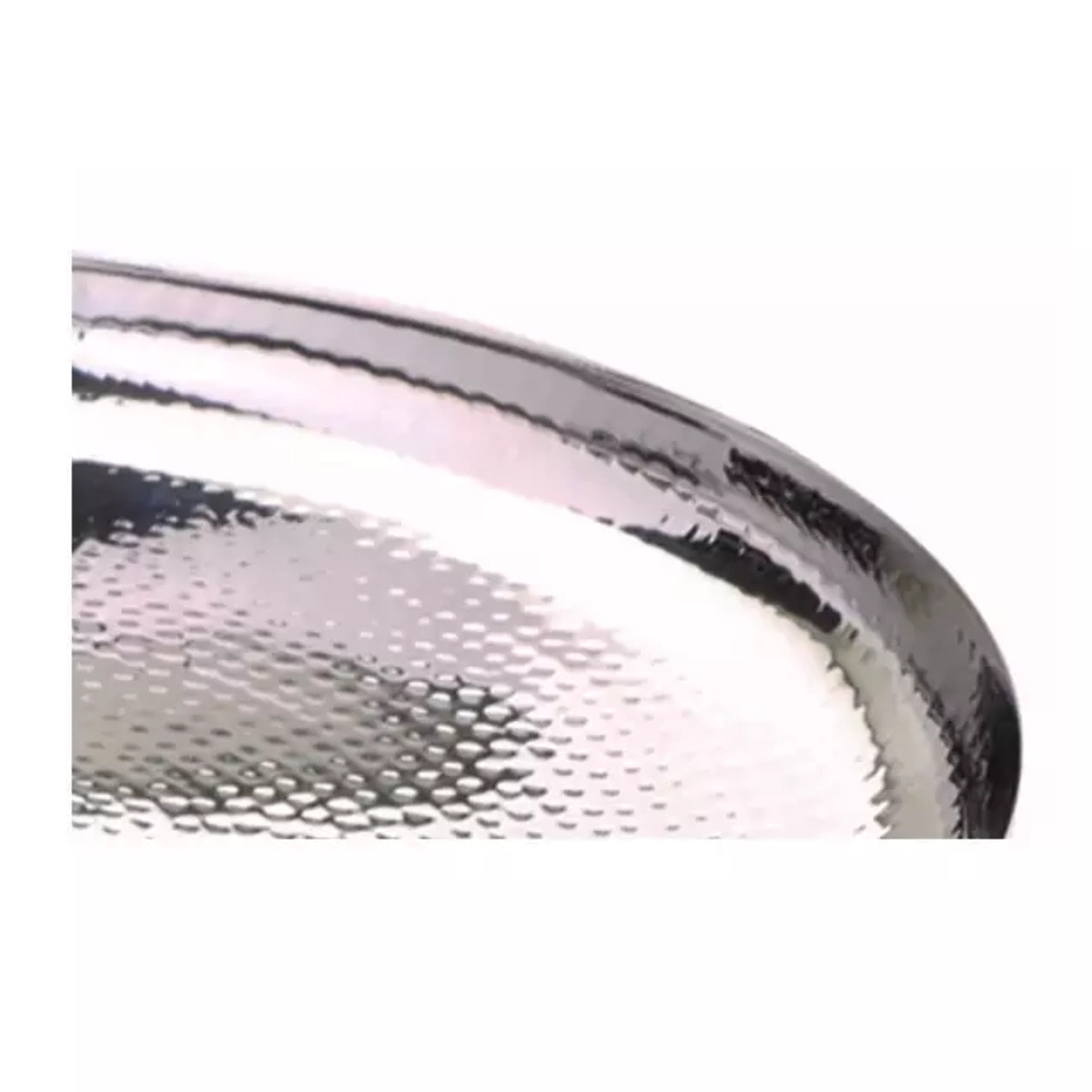 Plateau rond 40 cm martelé