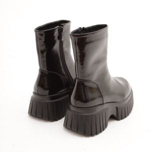 STIVALETTO LISCIO PLATFORM NERO
