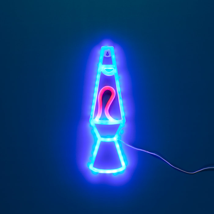 Lampe - HOME DECO FACTORY - Rockey Neon Lamp - Effet Néon - Rétro - Noir