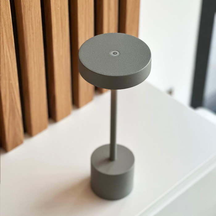 Lampe de table sans fil touch ROBY GREY