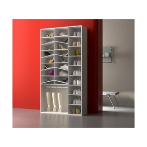 Meuble miroir à chaussures et penderie bottes - YVONNE