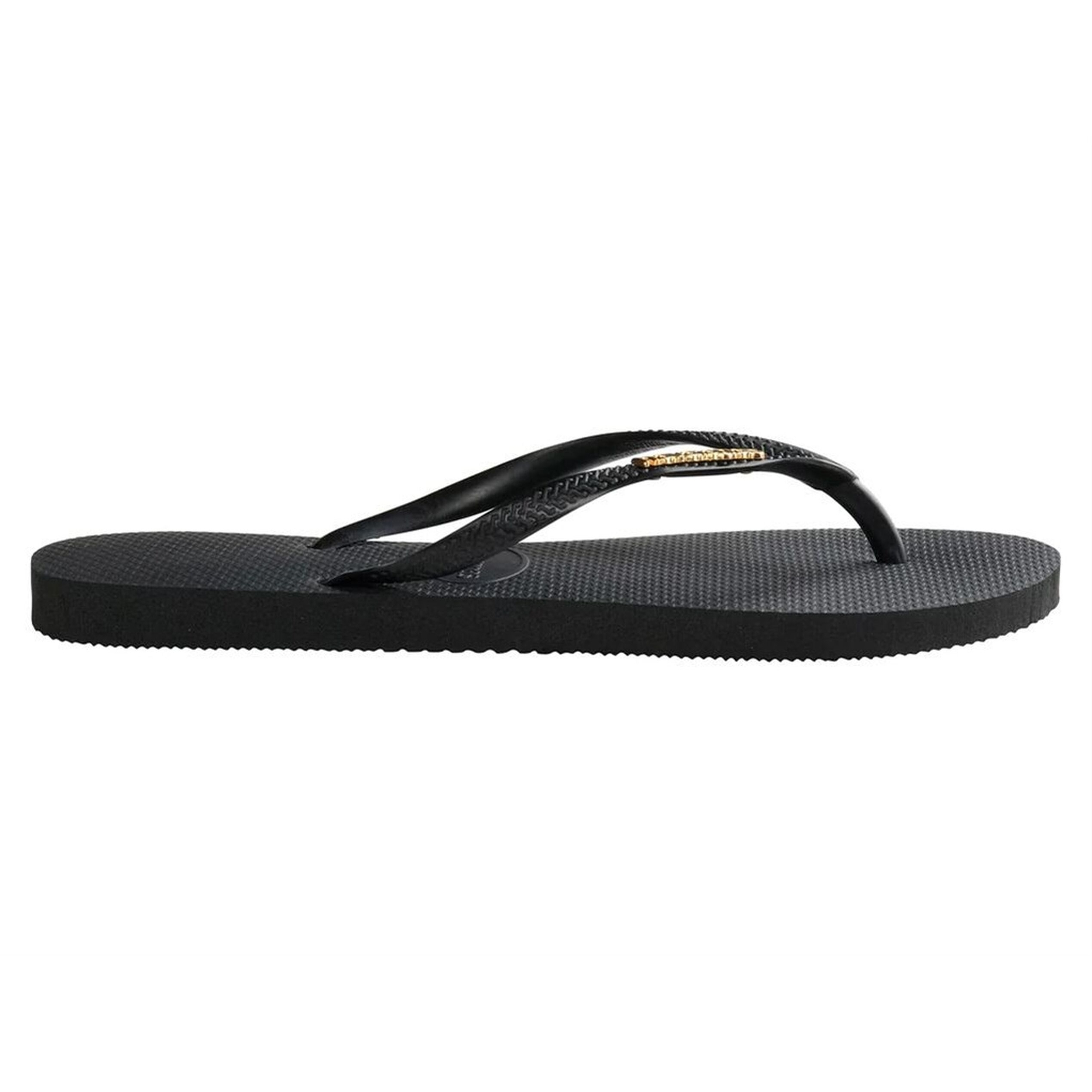 Infradito Havaianas Slim Logo Metallic Black Gold Nero